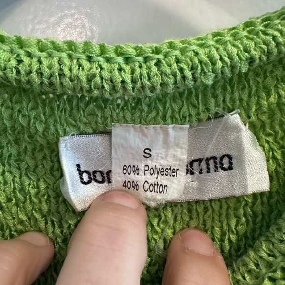 Vintage Mod Green Sleeveless Knit Top - Picture 4 of 5